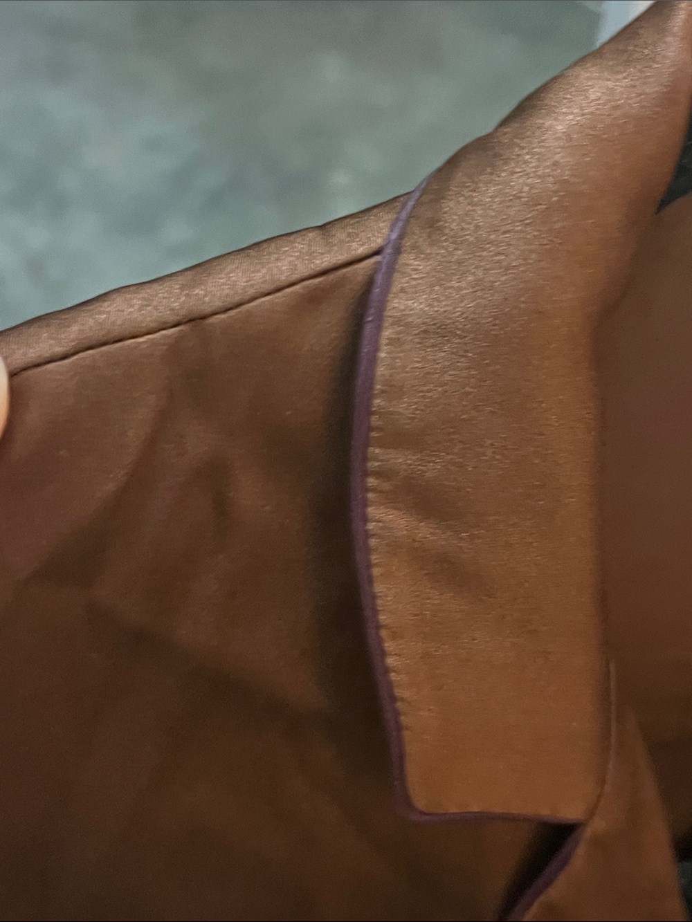 Calvin Klein Brown Silk Blouse - Picture 6 of 6